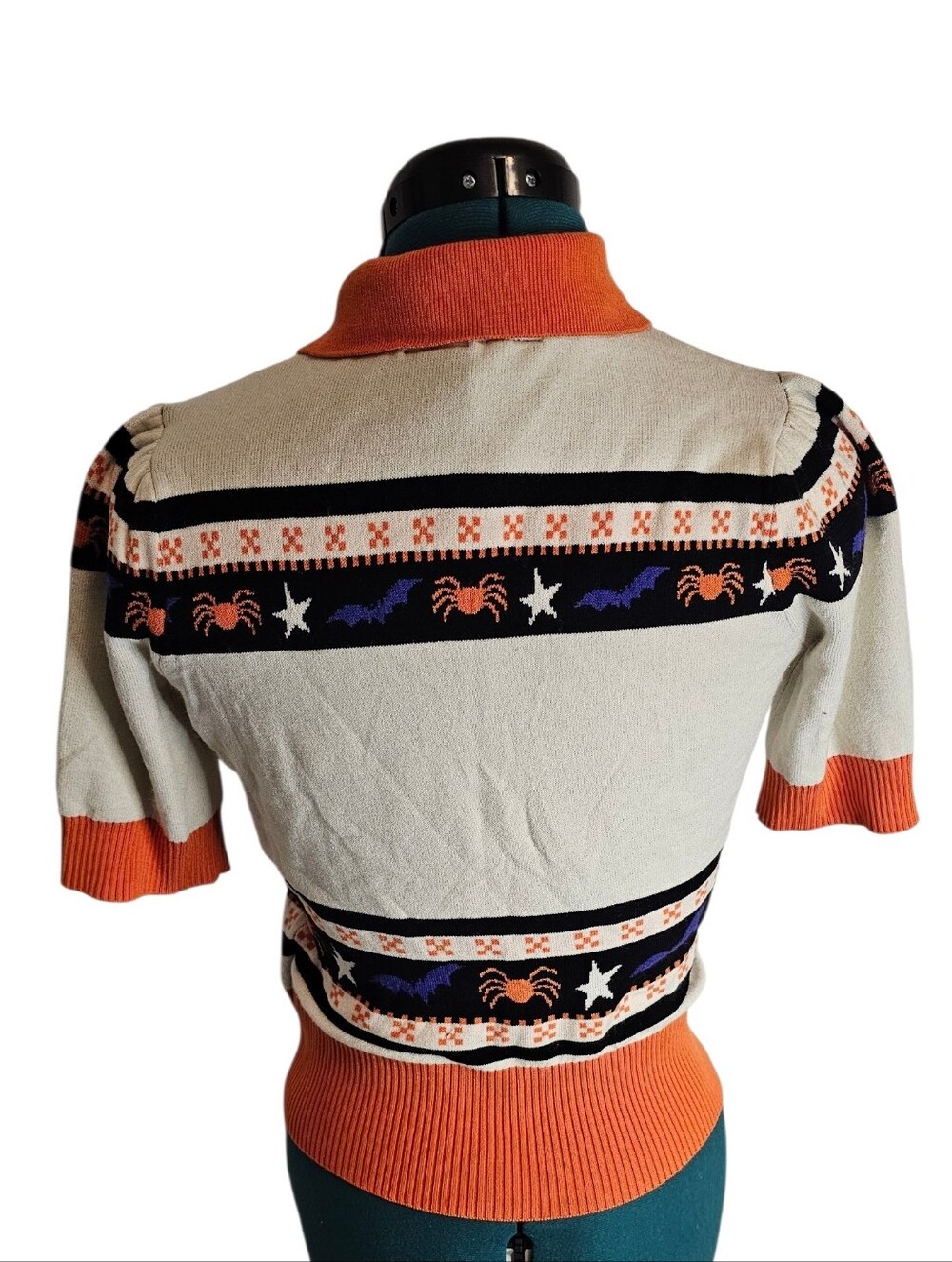 Her Universe Mickey & Minnie Knit Polo Sweater - Size XS - Picture 2 of 5